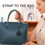 Keyring Holder for Airtag 4 Pack, Air Tag Key Ring Tracker Keychain Compatible with Apple Item Finder, Hidden Leather Itag GPS Locator Protective Cover Sleeve Key Fob Organizer Carabiner Accessories